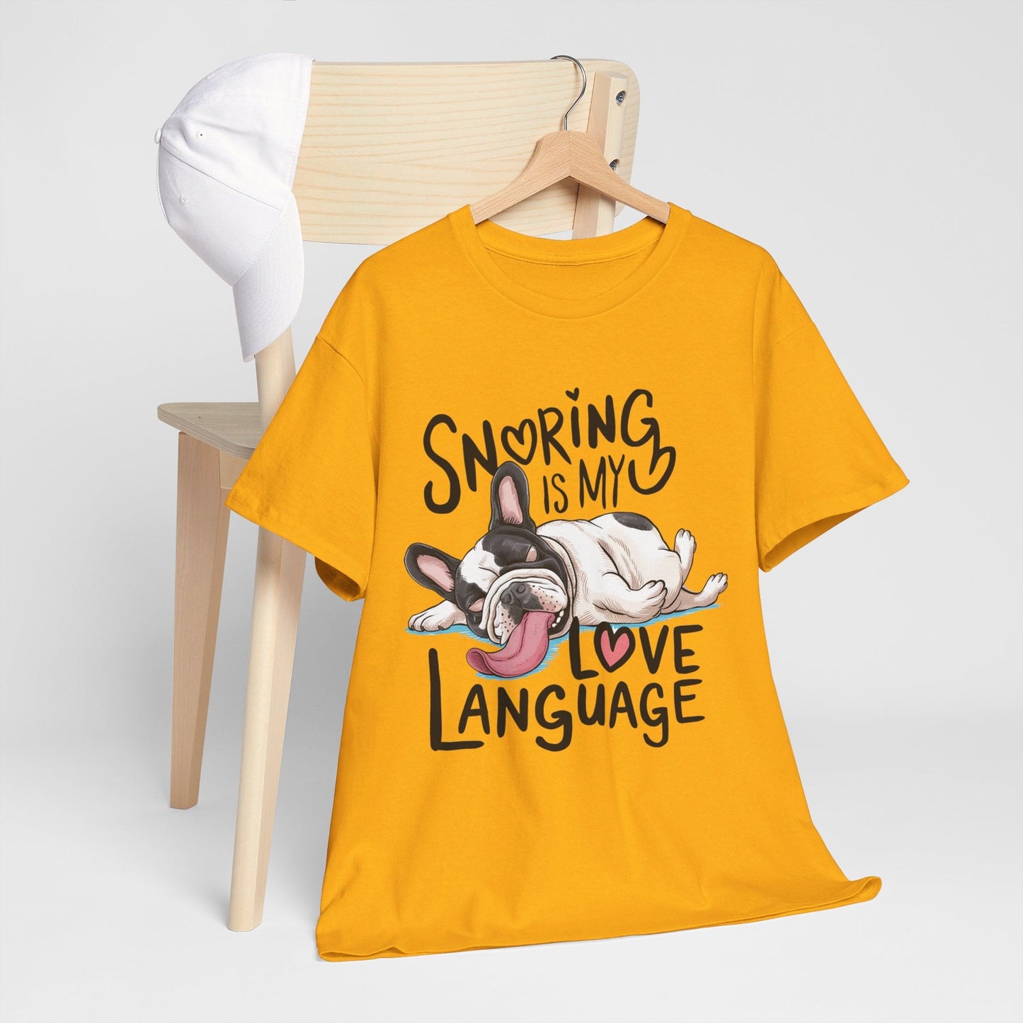 Avelena | Schnarchen Ist Meine Liebessprache Französische Bulldogge Unisex T-Shirt