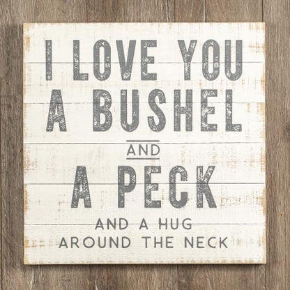 Avelena | Bushel And A Peck Shiplap Zeichen