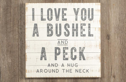 Avelena | Bushel And A Peck Shiplap Zeichen