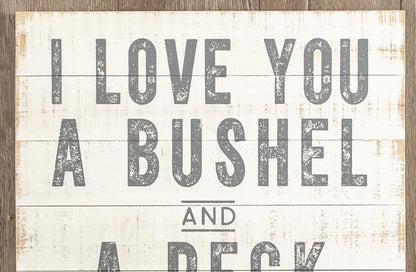 Avelena | Bushel And A Peck Shiplap Zeichen