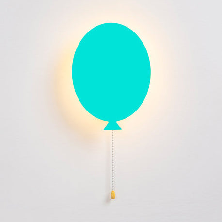 Avelena | Holz Slim Panel Ballon Wandlampe Cartoon Led Wandbeleuchtung für Kinderzimmer Kindergarten