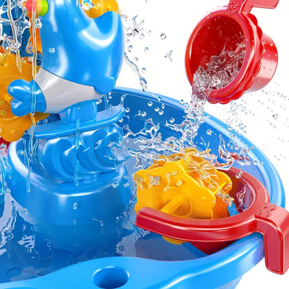 Avelena | 3-Layer Sand- und Wassertisch | Spaßiges und lehrreiches Spielset für Kinder im Alter von 1–5