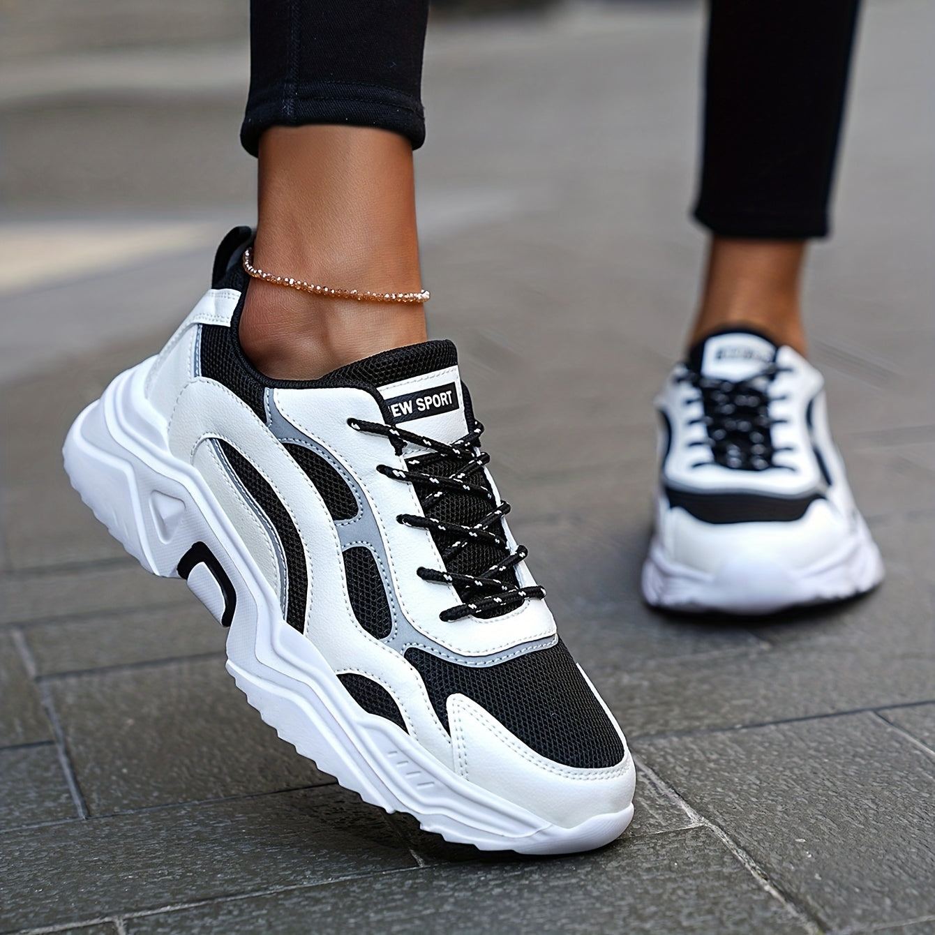 Avelena Modische Plattform-Chunky Sneakers für Damen | Perfekt für den Alltag