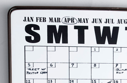 Avelena | Trockene Tafel Kalender Wandregal