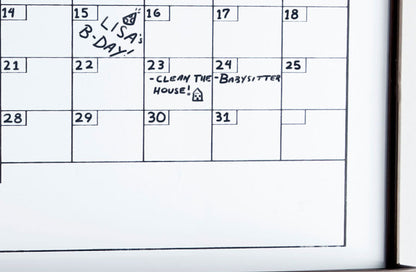 Avelena | Trockene Tafel Kalender Wandregal