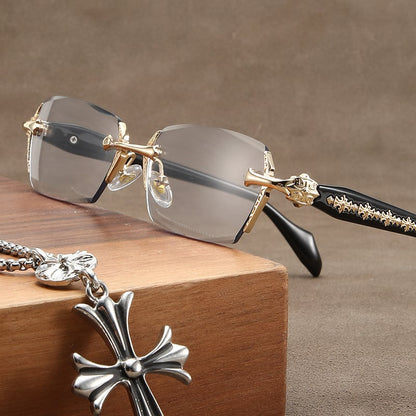 Avelena | Anti-Blaulicht Presbyopie Brille Hd rahmenlose Brille