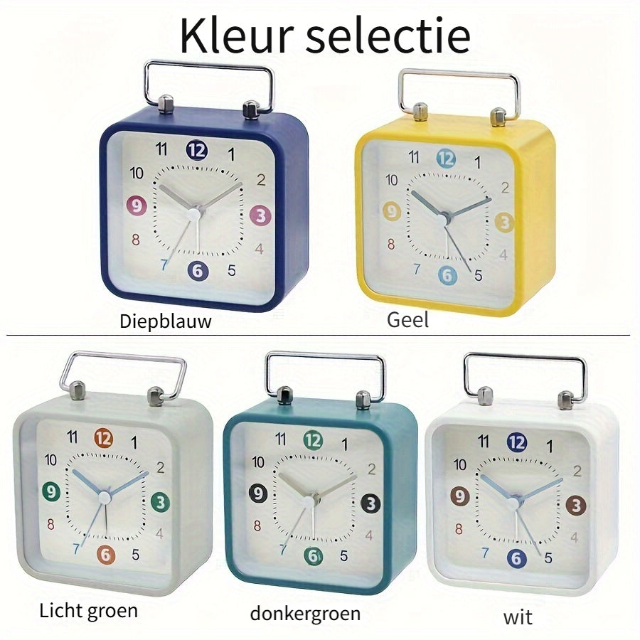 Avelena | Uhr Stilvolle Quadratische Wecker mit Nachtlicht