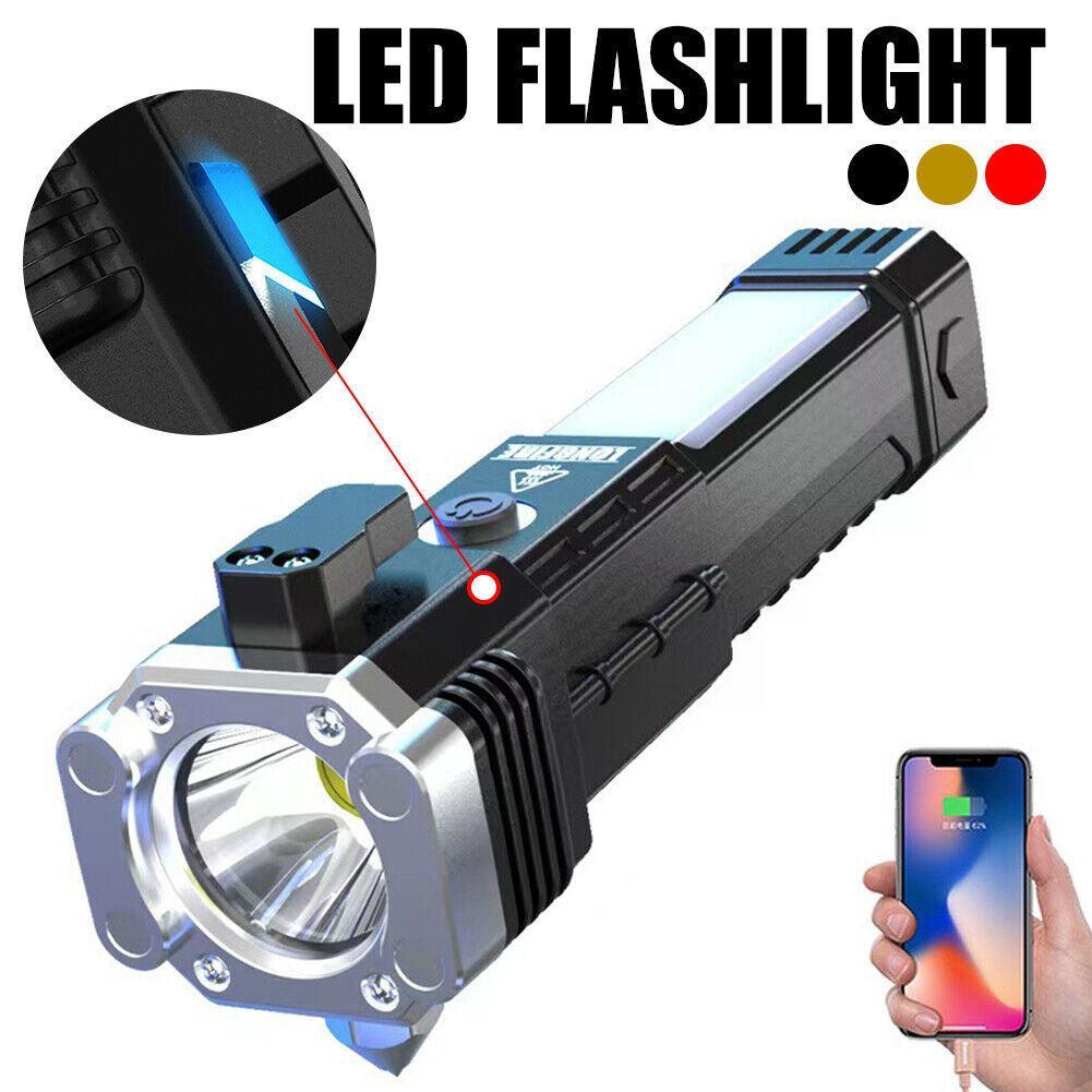 Avelena | Super Helle Wiederaufladbare LED Handheld Taschenlampe Tragbare Spotlight 4 Modi Neu