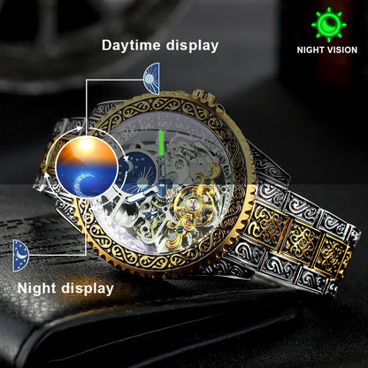 Avelena | Vintage Moon Automatikk Tourbillon Uhr
