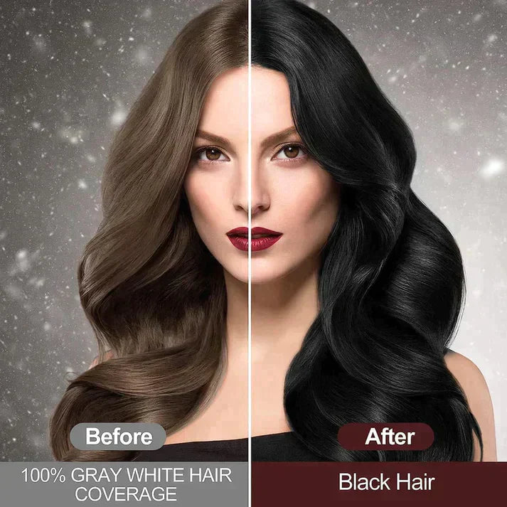 Avelena | Schwarze Haarfärbe-Shampoo - Ayurveda Keine Nebenwirkungen