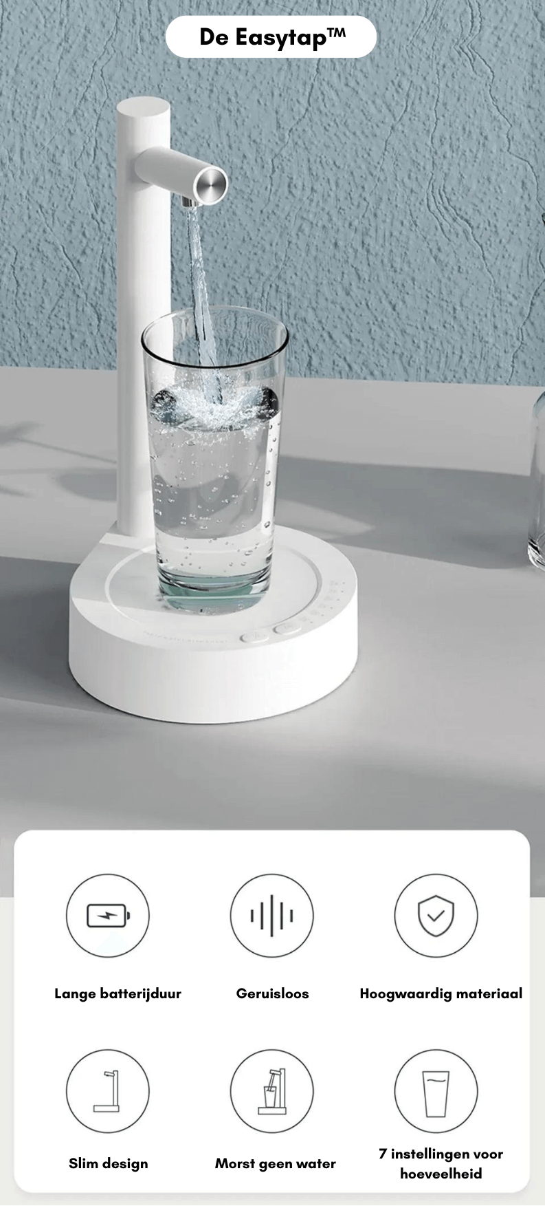 Avelena | Tragbarer Wasserzapfer für Bett & Schreibtisch