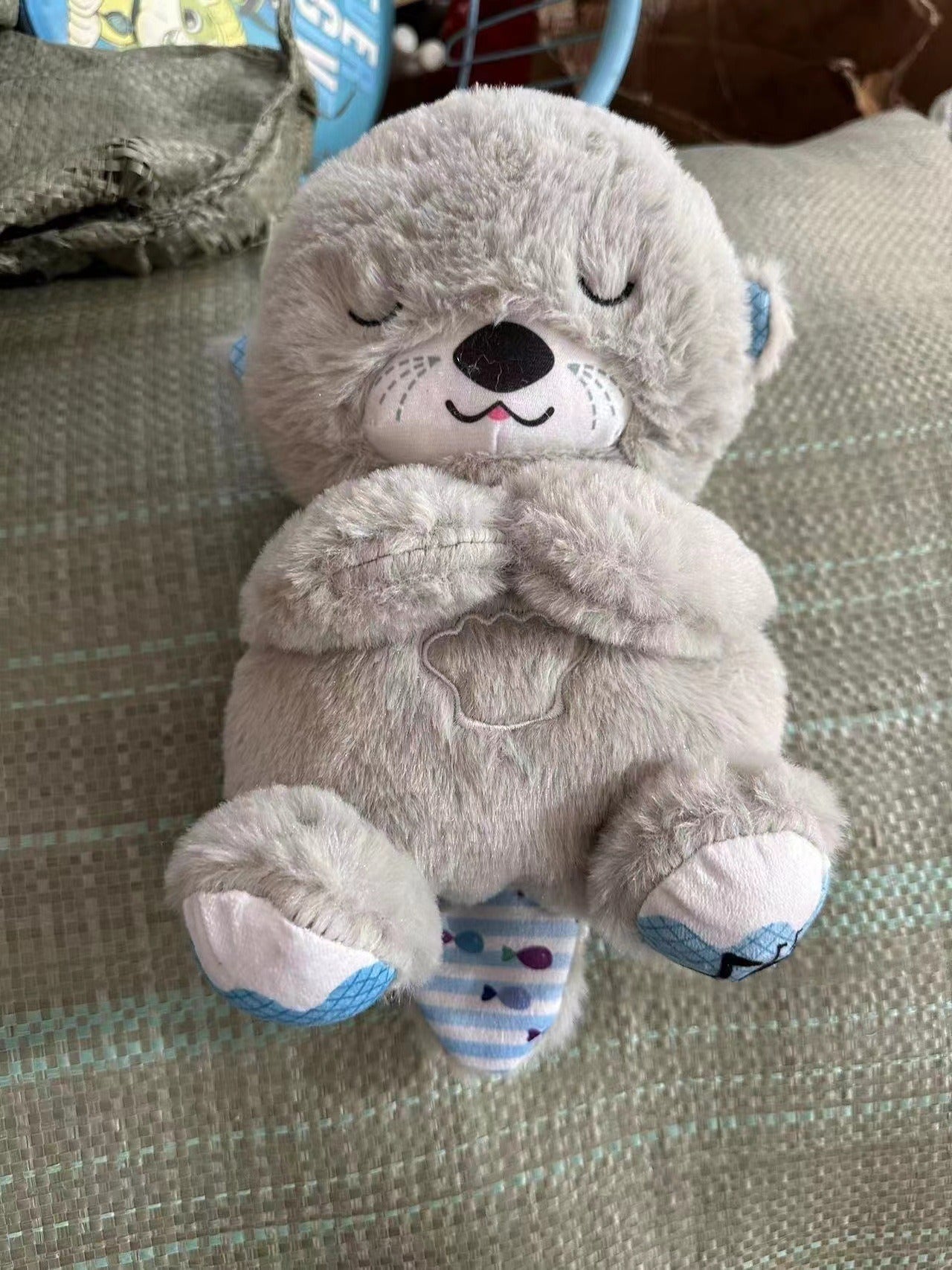 Avelena | Atmungsaktive Otter Plüsch Baby Schlafotter Komfort Schlaf Angst Spielzeug Frühkindliche Bildung Puppe