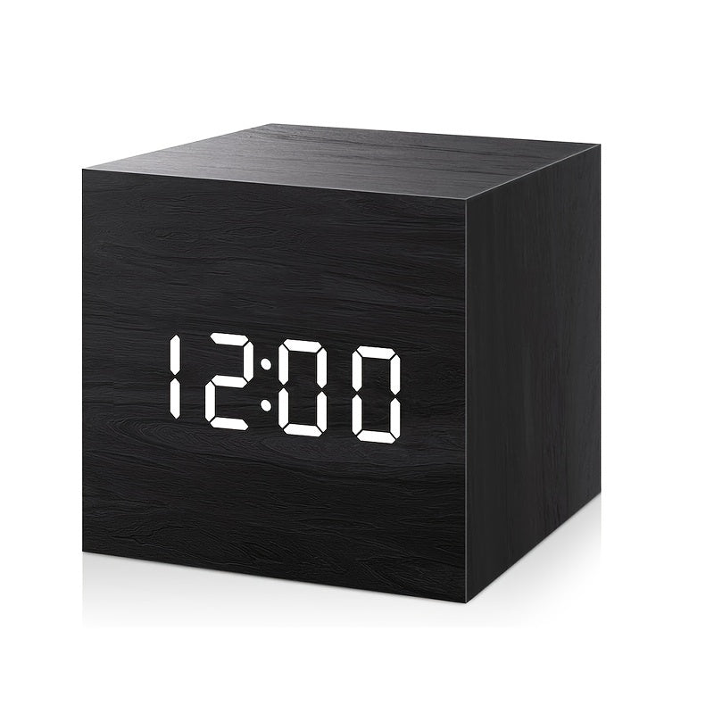 Avelena | Uhr Stilvolle Holzuhr mit Led-Display