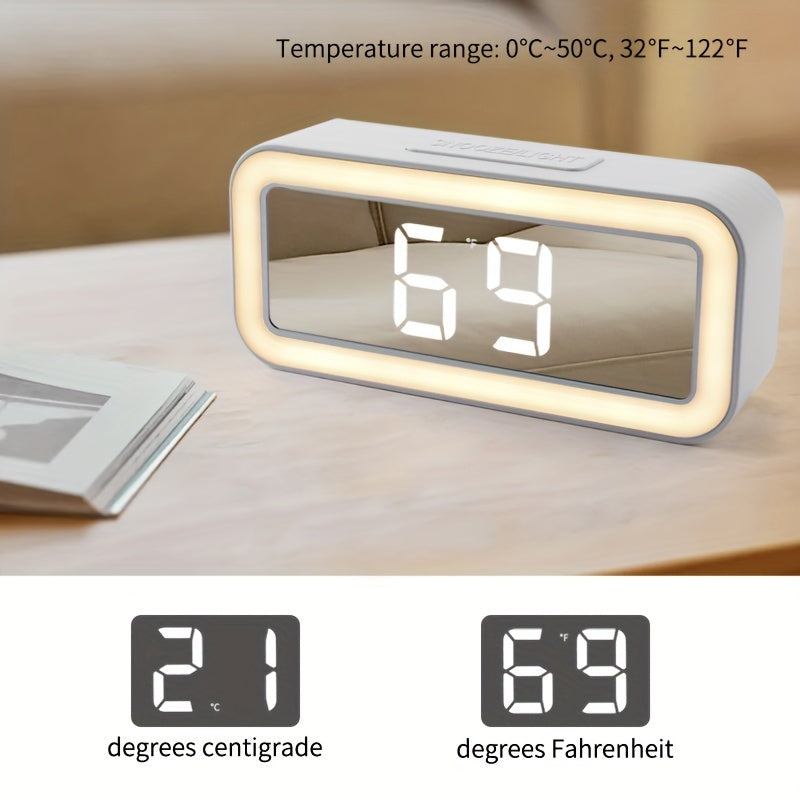 Avelena | Wecker Stilvolle Digitale Spiegeluhr