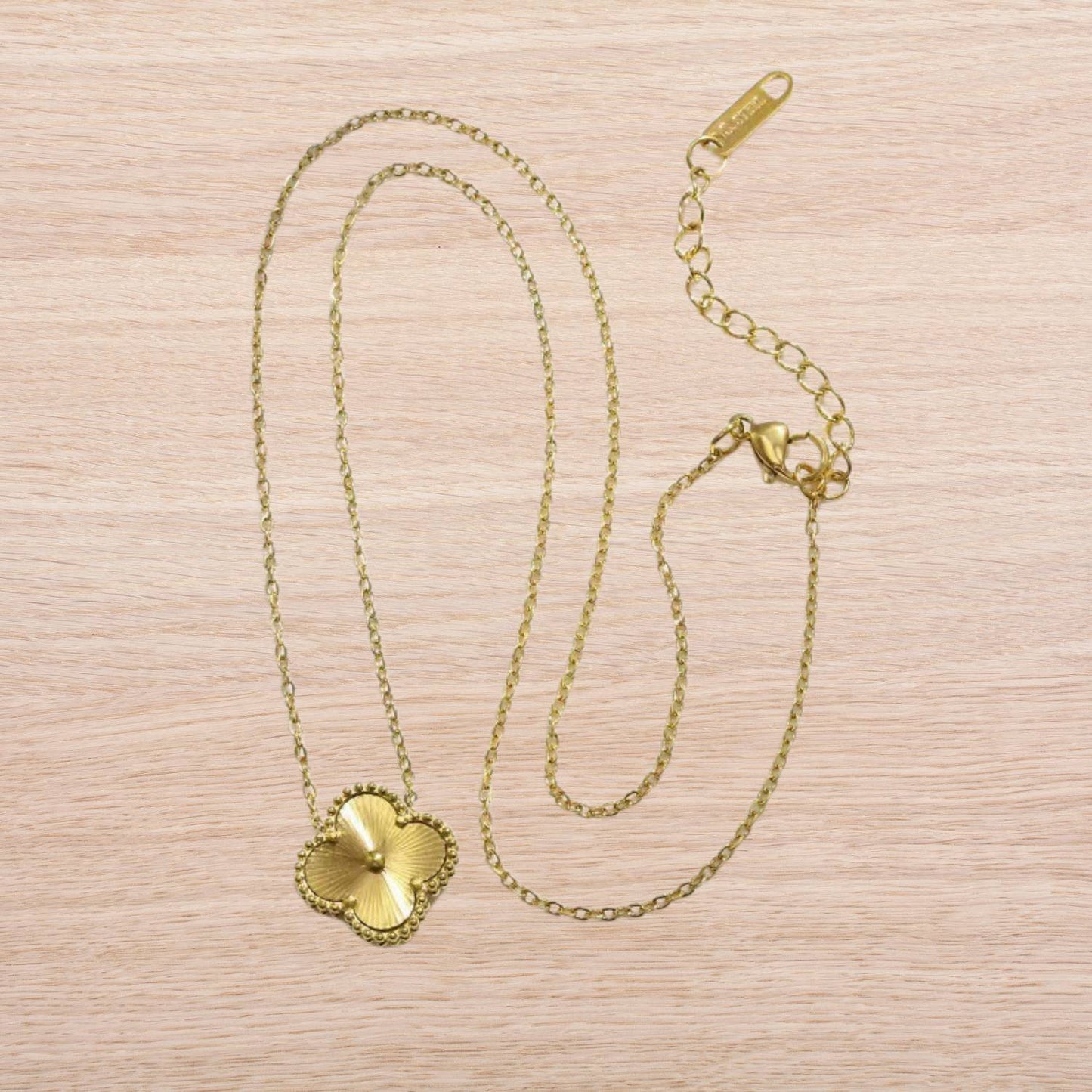 Avelena | Kleeblatt Schmuckset Kette, Armband & Ohrringe