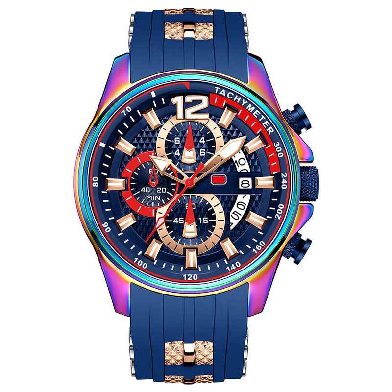 Avelena | Wasserdichte Motorsport-Uhr für Männer mit leuchtend