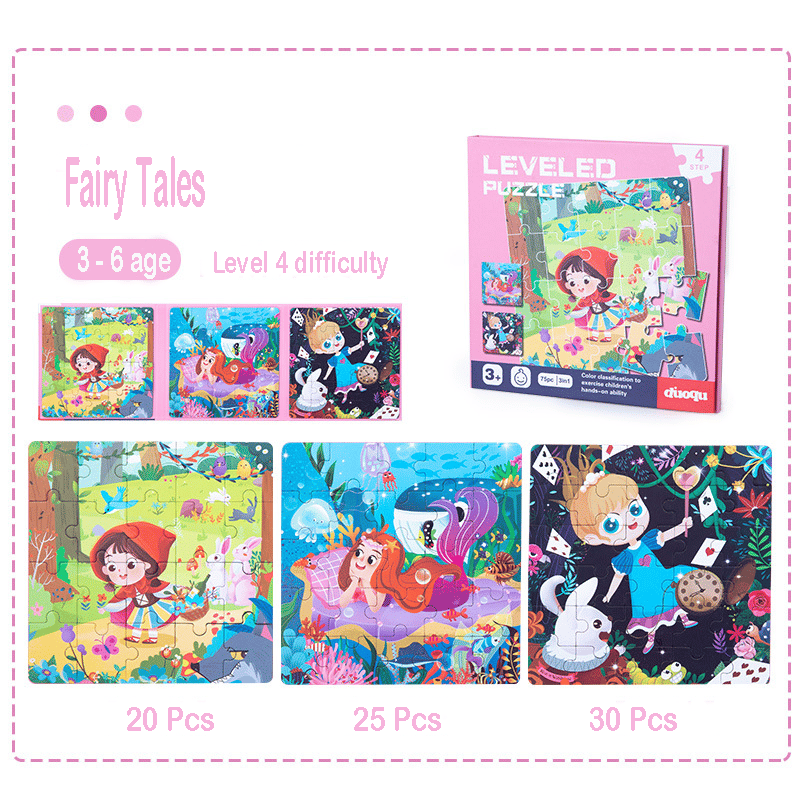 Avelena | Holz 3-in-1 Magnetischen Fortgeschrittenen Faltpuzzle