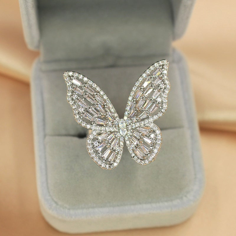Avelena | Ziron Schmetterling Ring
