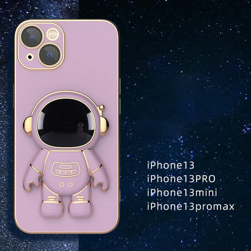 Avelena | Plating Astronaut Verstecktes Stativ Etui Hülle Für Iphone