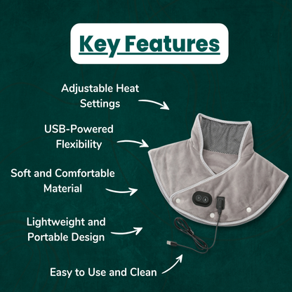 Avelena | CalmWrap | Wärmewickel für Nacken & Schultern – Schnelle Schmerzlindung