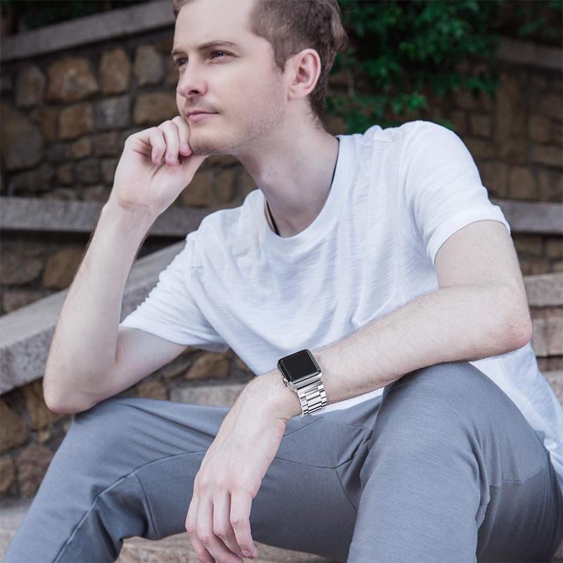 Avelena | Edelstahl Apple Watch Armband