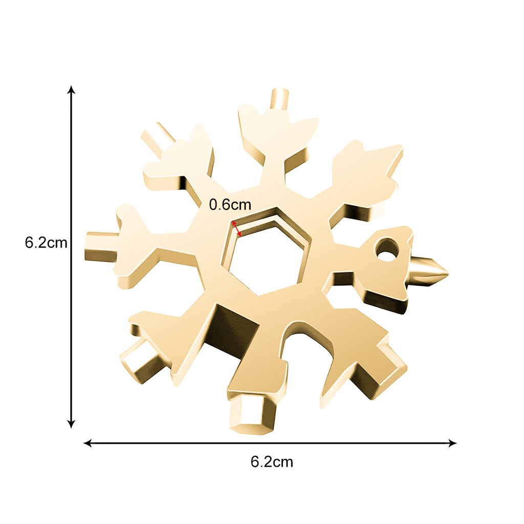 Avelena | 18-in-1 Edelstahl Schneeflocken Multi-tool
