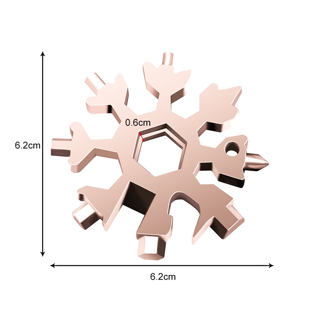 Avelena | 18-in-1 Edelstahl Schneeflocken Multi-tool