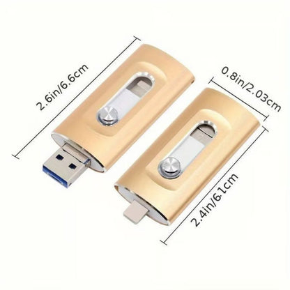 Avelena | 3 in 1 große Kapazität USB-Stick für Mobiltelefone und Computer
