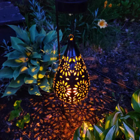 Avelena | Solarbetriebene & Wetterbeständige Gartenlampe im Blumendesign – Für Stilvolle Außenbeleuchtung