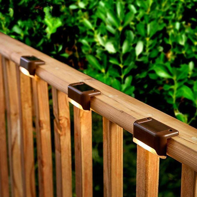 Avelena | Wasserdichte Treppen-Solarleuchten für den Außenbereich (4 Stück)