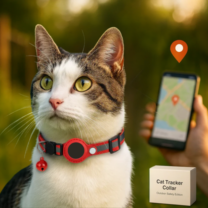 Avelena | Katzen GPS Tracker Halsband | Schnellverschluss, reflektierendes Design & strapazierfähig für Outdoor-Sicherheitsabenteuer
