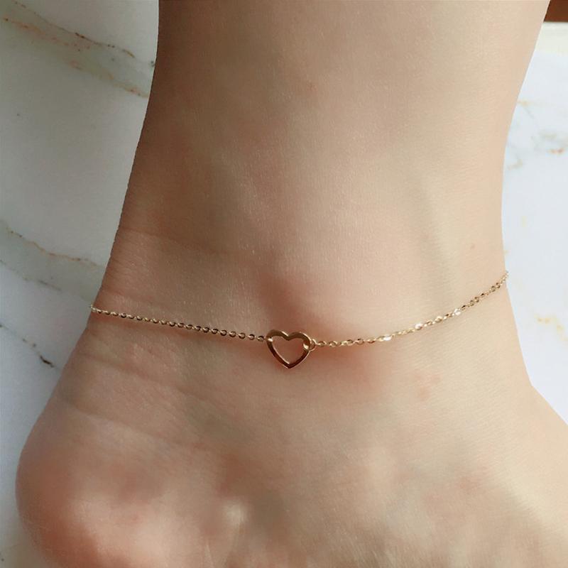 Avelena | Herz Kontur Fußkette