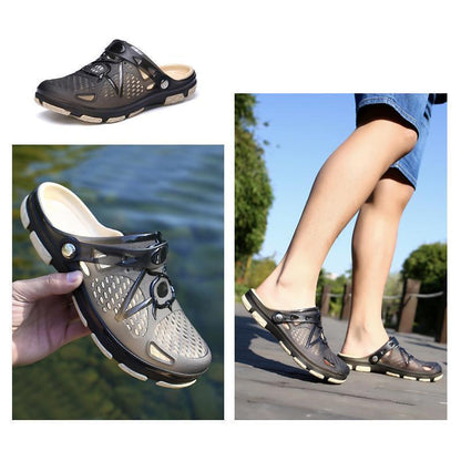 Avelena | Herren Strandsandalen Atmungsaktiv Mesh Strand Pantoffel