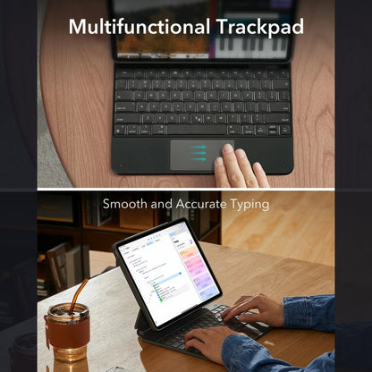 Avelena | TabGuard | iPad Tastaturhülle – Touchpad mit Multi-Touch