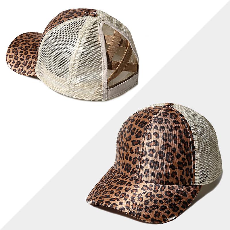 Avelena | Neue Mesh Cross Outout Pferdeschwanz Baseballcap