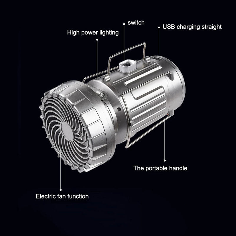 Avelena | Led Campinglicht Mit Ventilator