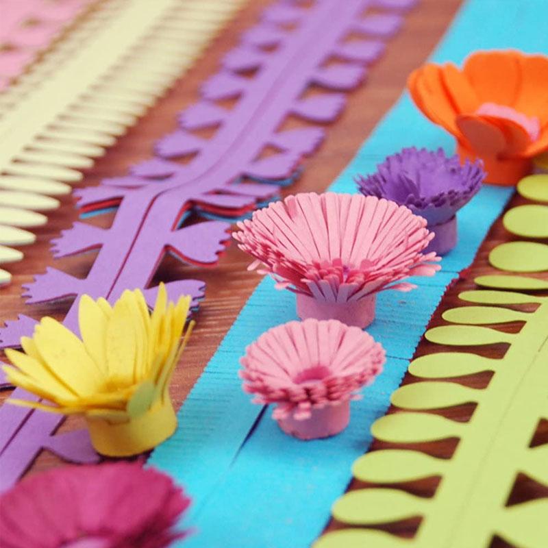 Avelena | Diy Origami Farbfrohe Pappstreifen - 18 Pcs