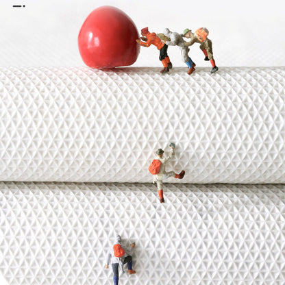 Avelena | Feblilac Get Naked Weiße Boden Badezimmermatte, 50x80cm Badezimmerteppich, Plüsch wasserabsorbierend, rutschfeste Toilettamatte, Kunst Badezimmermatten, Beste Badteppiche