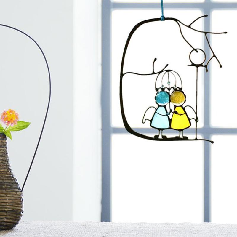 Avelena | Buntglaskunst Fensterbehänge