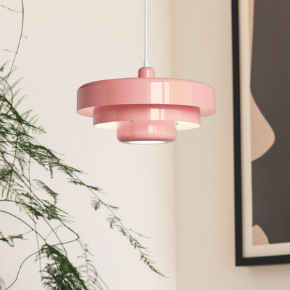 Avelena | Vintage Italienische Pendelleuchte – Elegante Orange & Grüne Hängeleuchte für Moderne Häuser