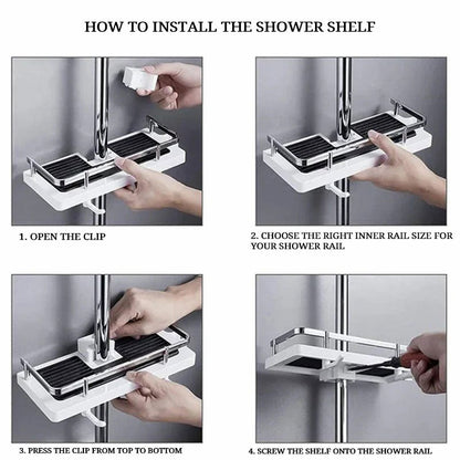 Avelena | Duschstangen-Lagerregal