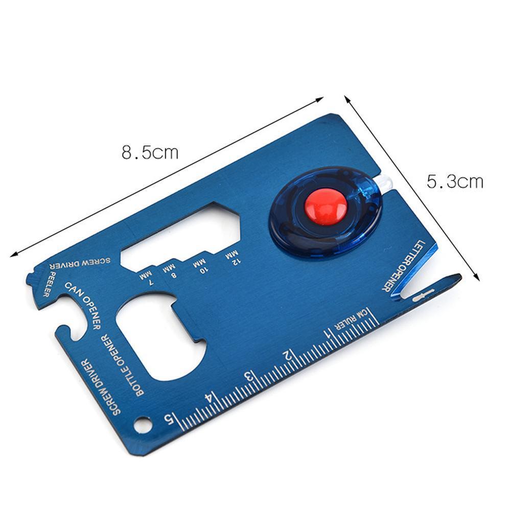 Avelena | Edc Multifunktionale Karte mit Led Licht