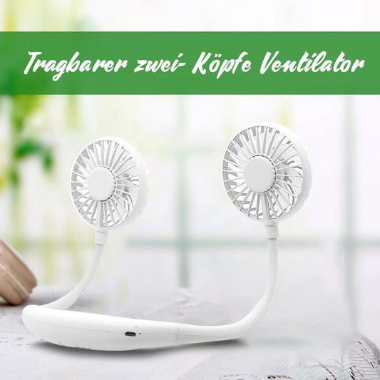 Avelena | Tragbarer zwei- Köpfe Ventilator