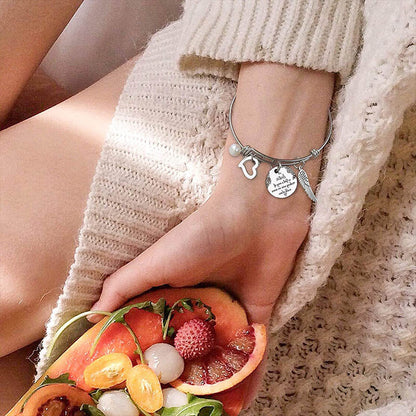 Avelena | Ein "Die Schwester ist Gottes Weg, um sicherzustellen, dass wir niemals allein gehen" Armreif