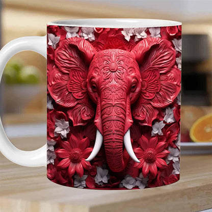 Avelena | 3D Elefant Blumen Becher