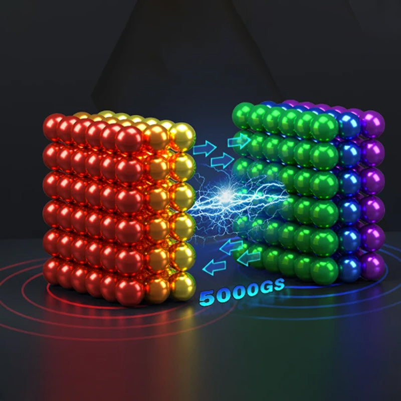 Avelena | Kreatives Magnetisches Spielzeug für Erwachsene und Kinder | 216 Starke Neodym-Magnete | Stressabbauend, Lehrreich & Tragbar