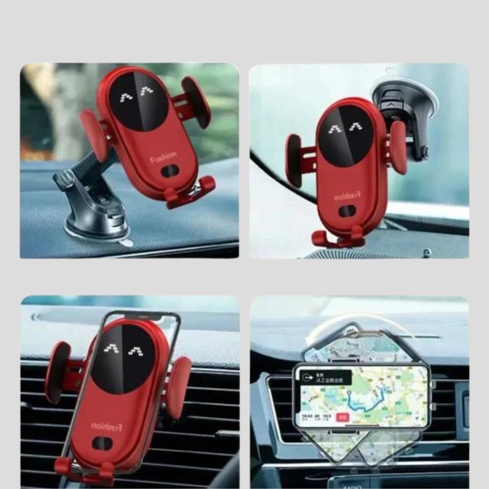 Avelena | Kabelloses Ladegerät und Handyhalter für Alle Fahrten Im Auto