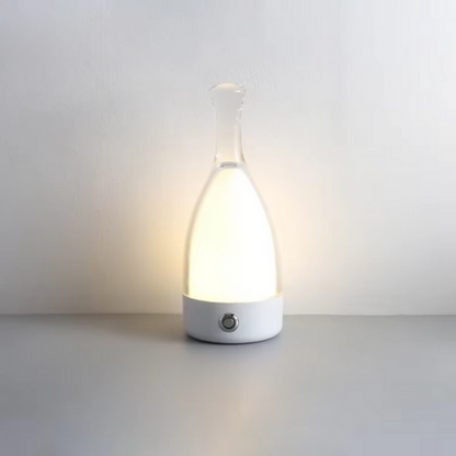 Avelena | Weintaschen Tischlampe mit Bluetooth-Lautsprecher – Wiederaufladbare moderne Nachttischlampe