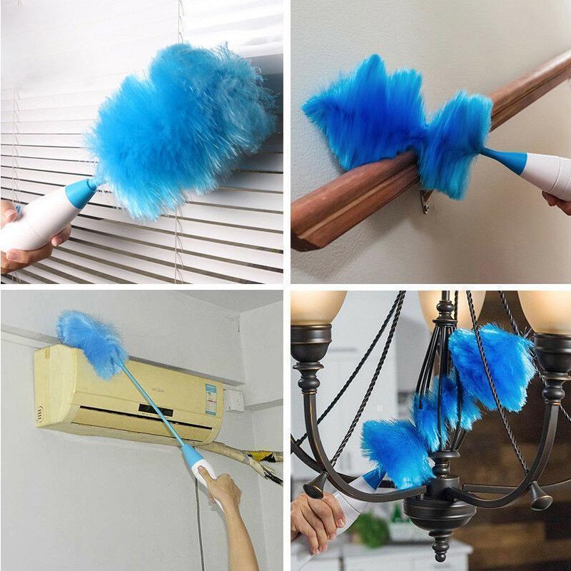 Avelena | Hurricane Spinning Duster mit 2 Bürsten Zum Wechseln