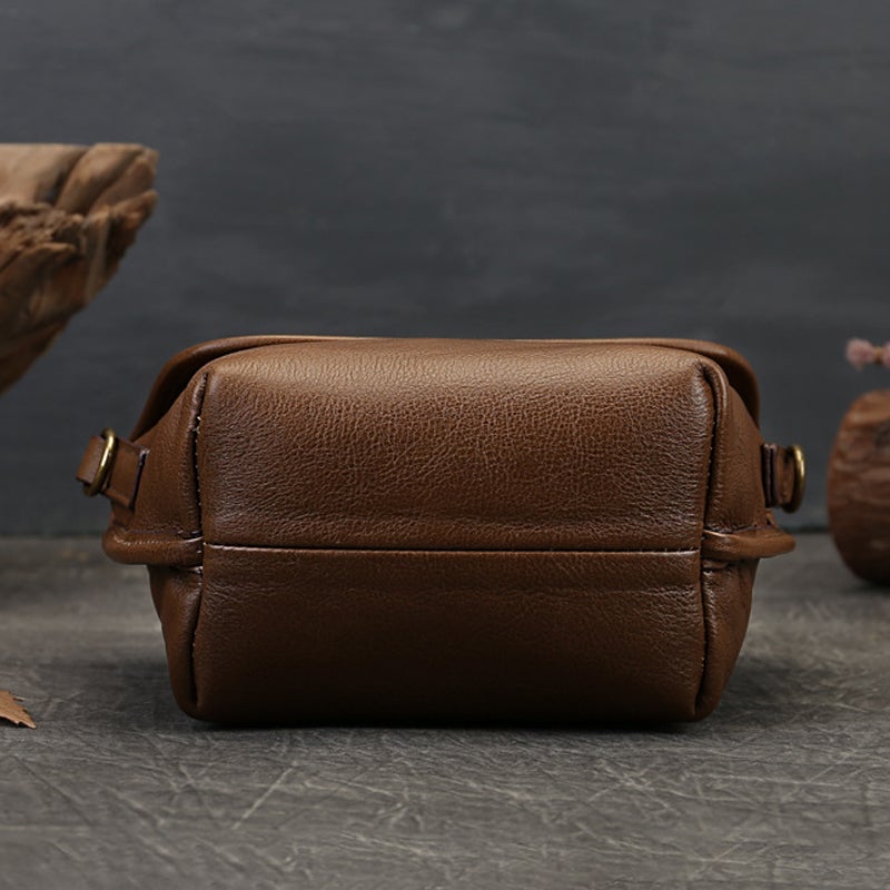 Avelena | Retro Einfarbige Leder Umhängetasche